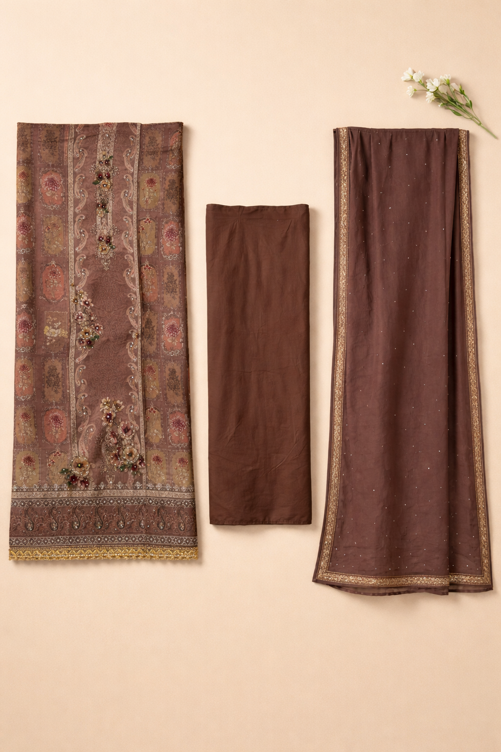 Mrinalini Khatli Crepe Suit Set