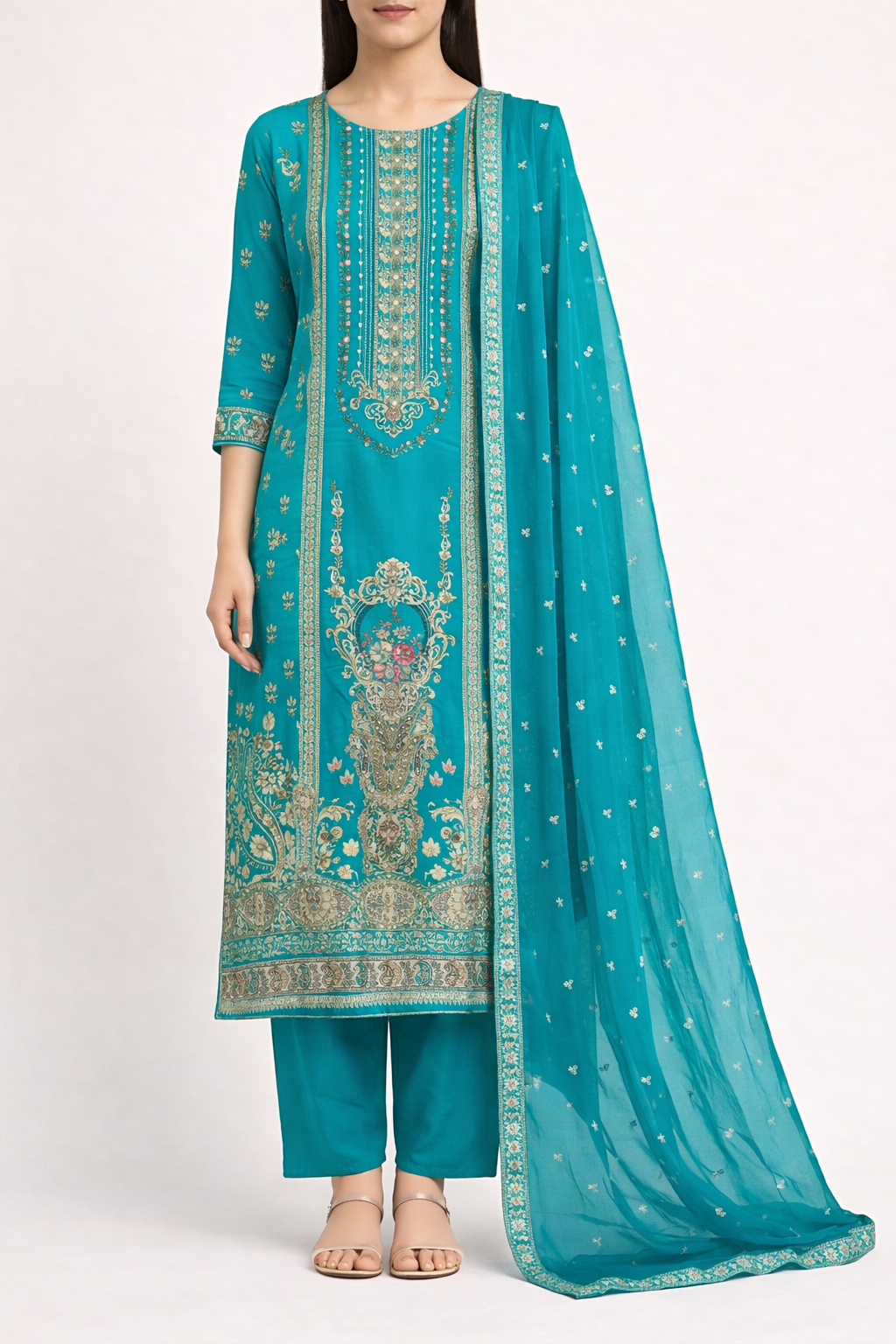Natural Crepe Artistry Suit