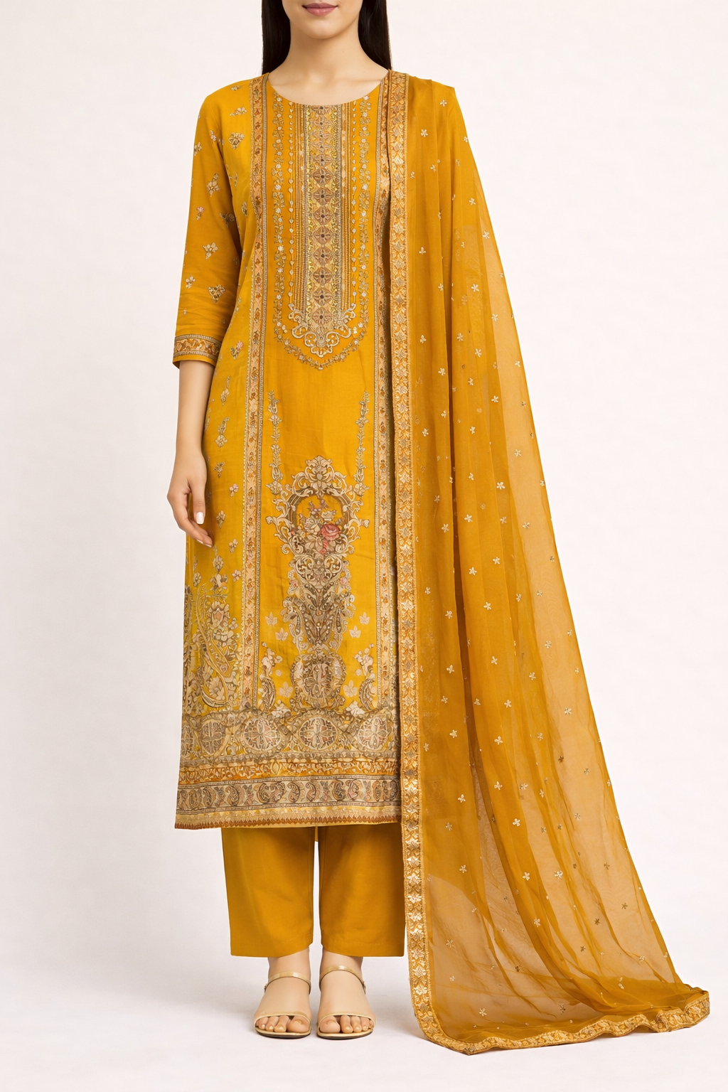 Natural Crepe Artistry Suit
