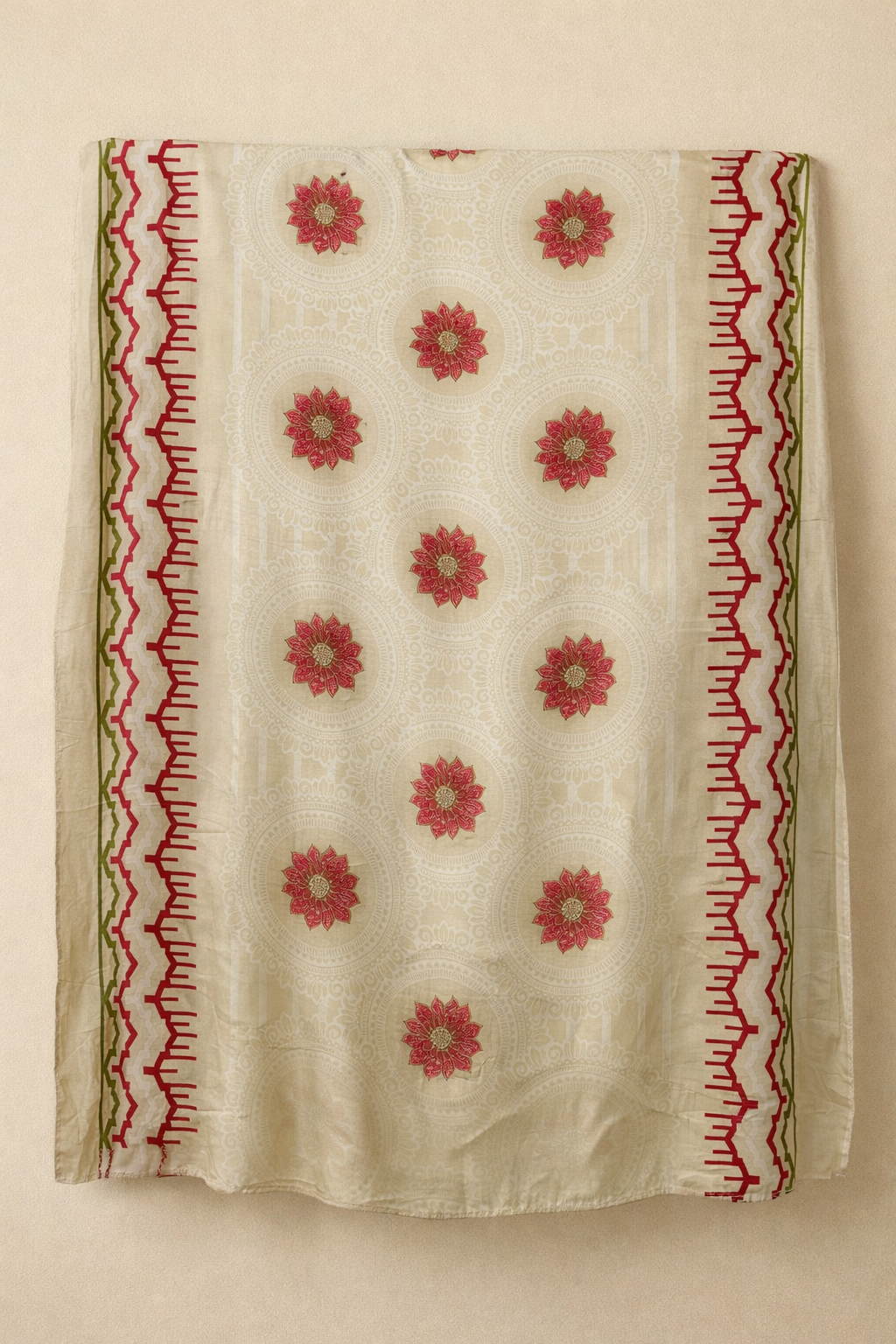 Zehra Muslin Foil Kaarigari Unstitched Suit Set