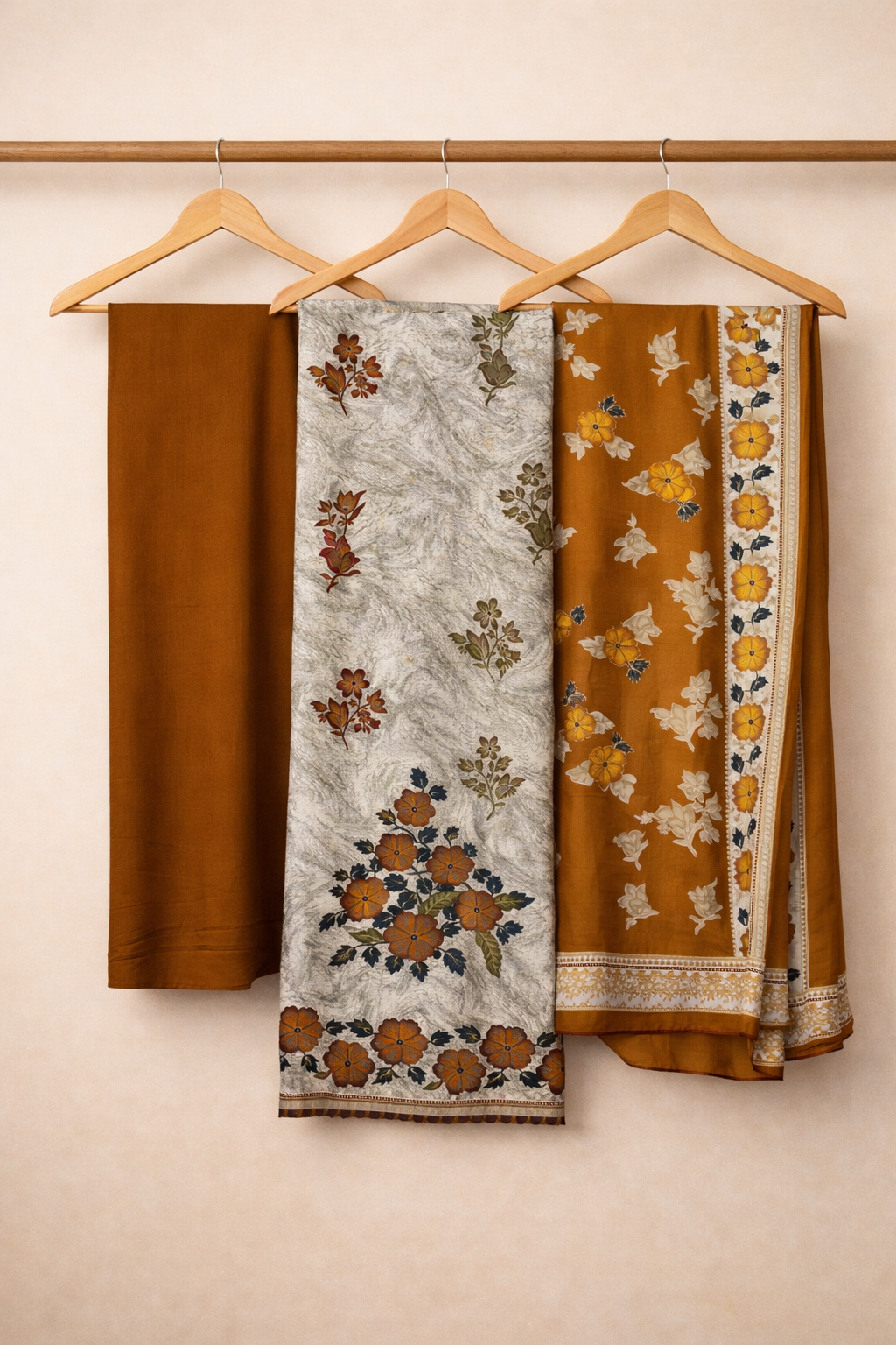 Roman Ethnic Heritage Unstitched Suit Set