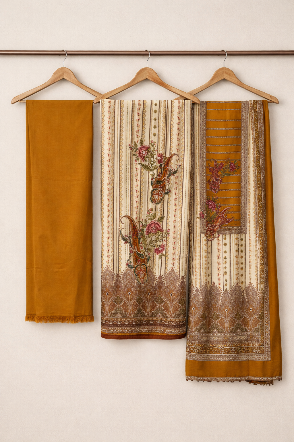 Modal Ari Elegance Unstitched Suit Set