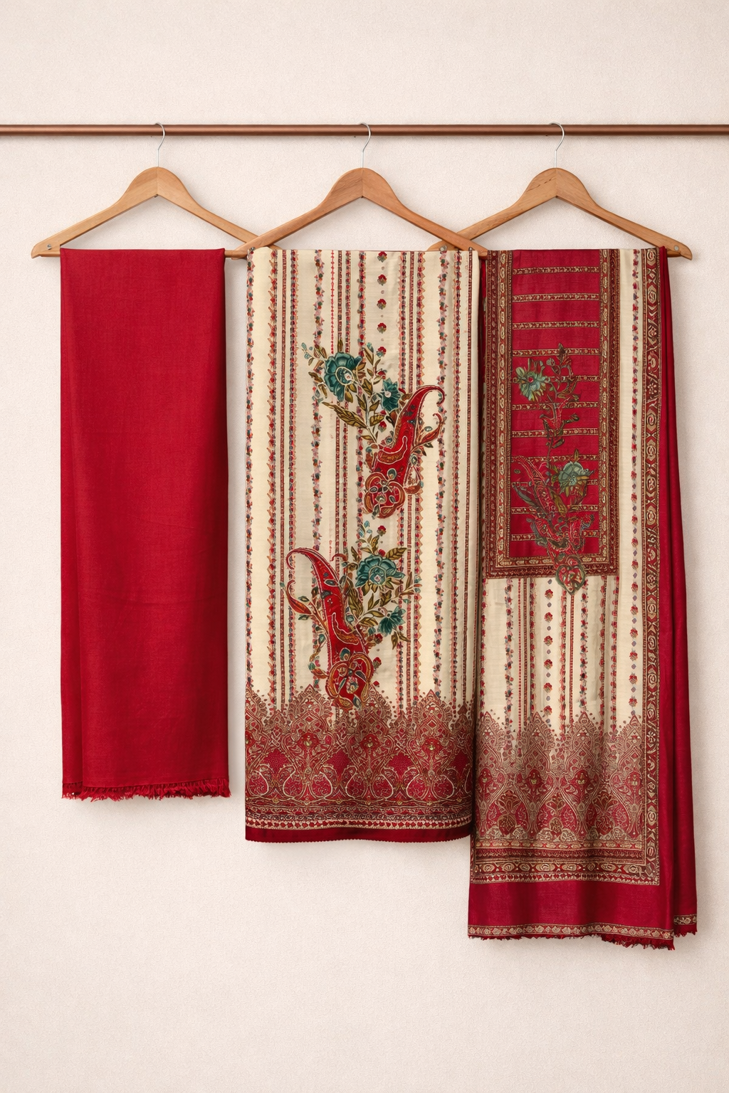 Modal Ari Elegance Unstitched Suit Set