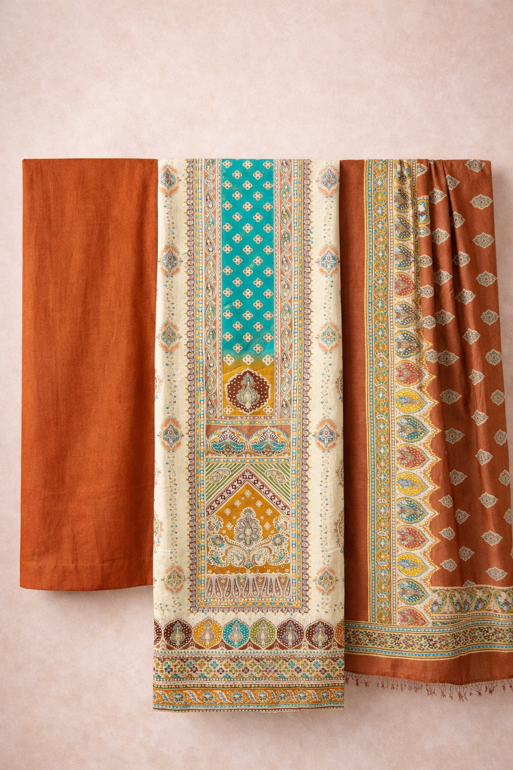 Zam Shimmering Heritage Unstitched Suit Set