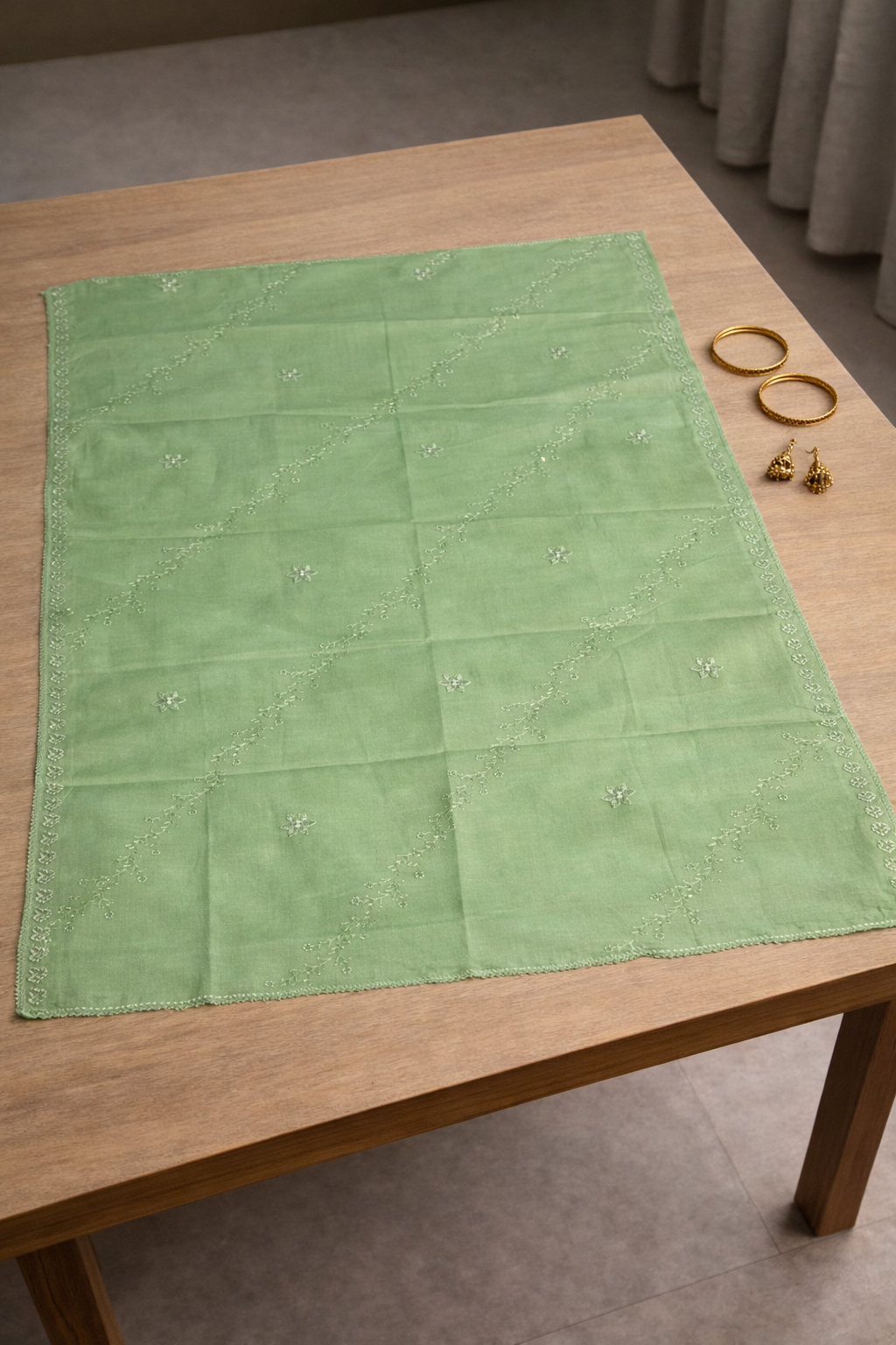 Panel Embroidery Unstitched Suit Set