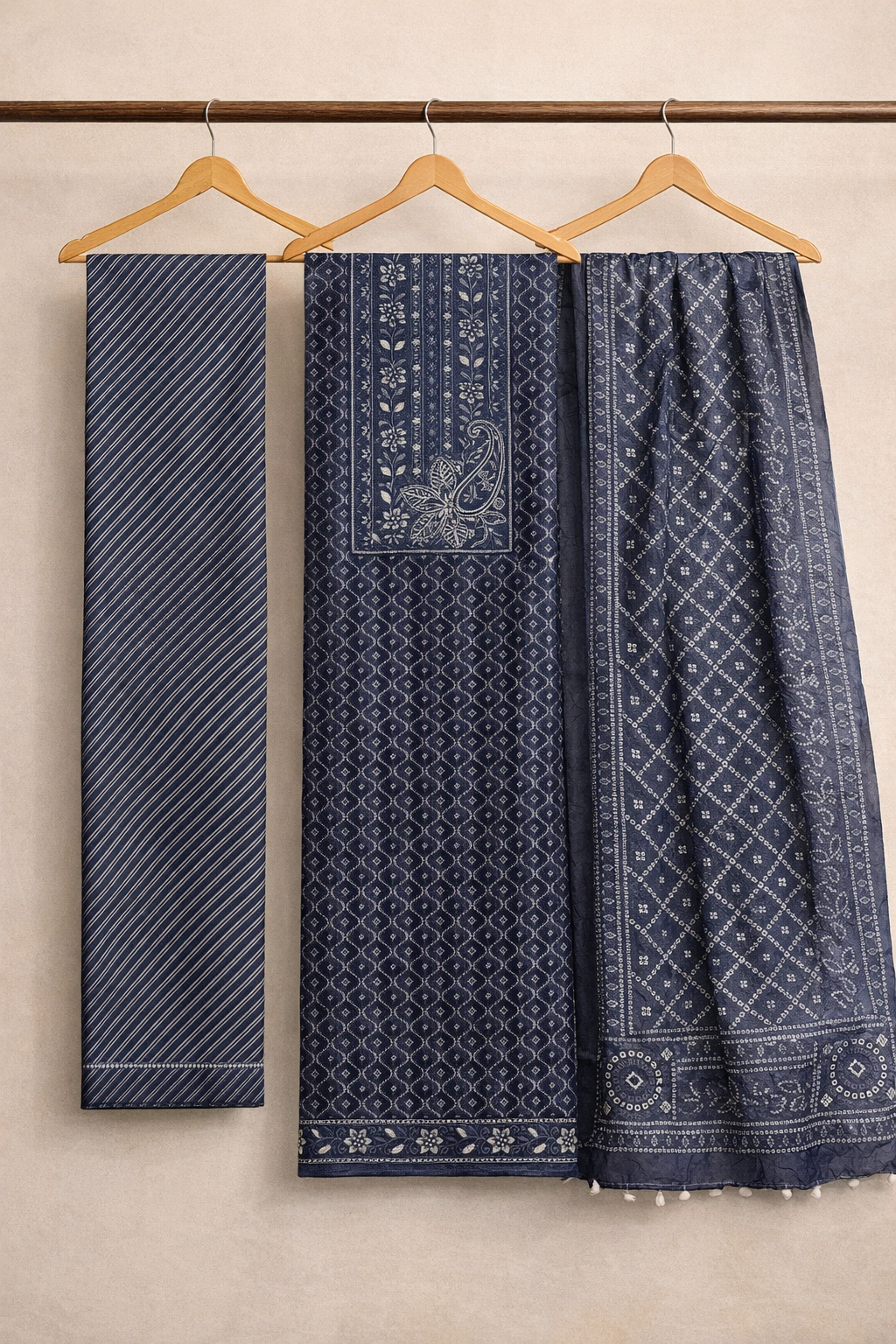 Neel Akaar Unstitched Suit Set