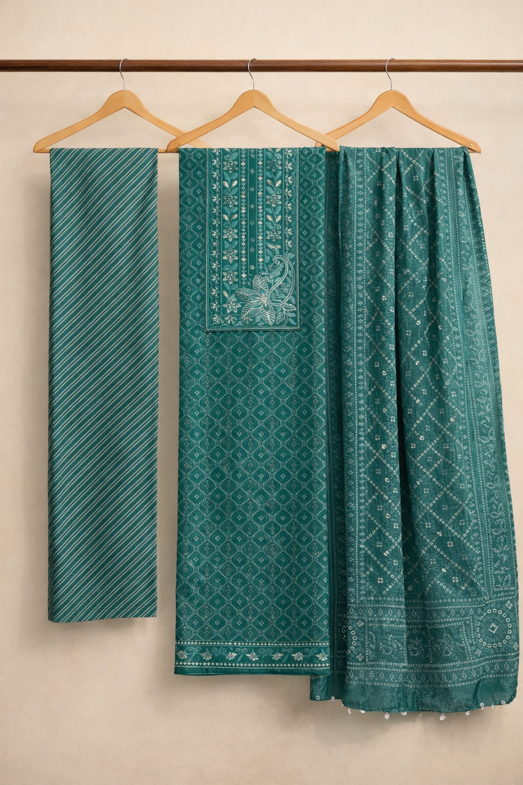 Neel Akaar Unstitched Suit Set