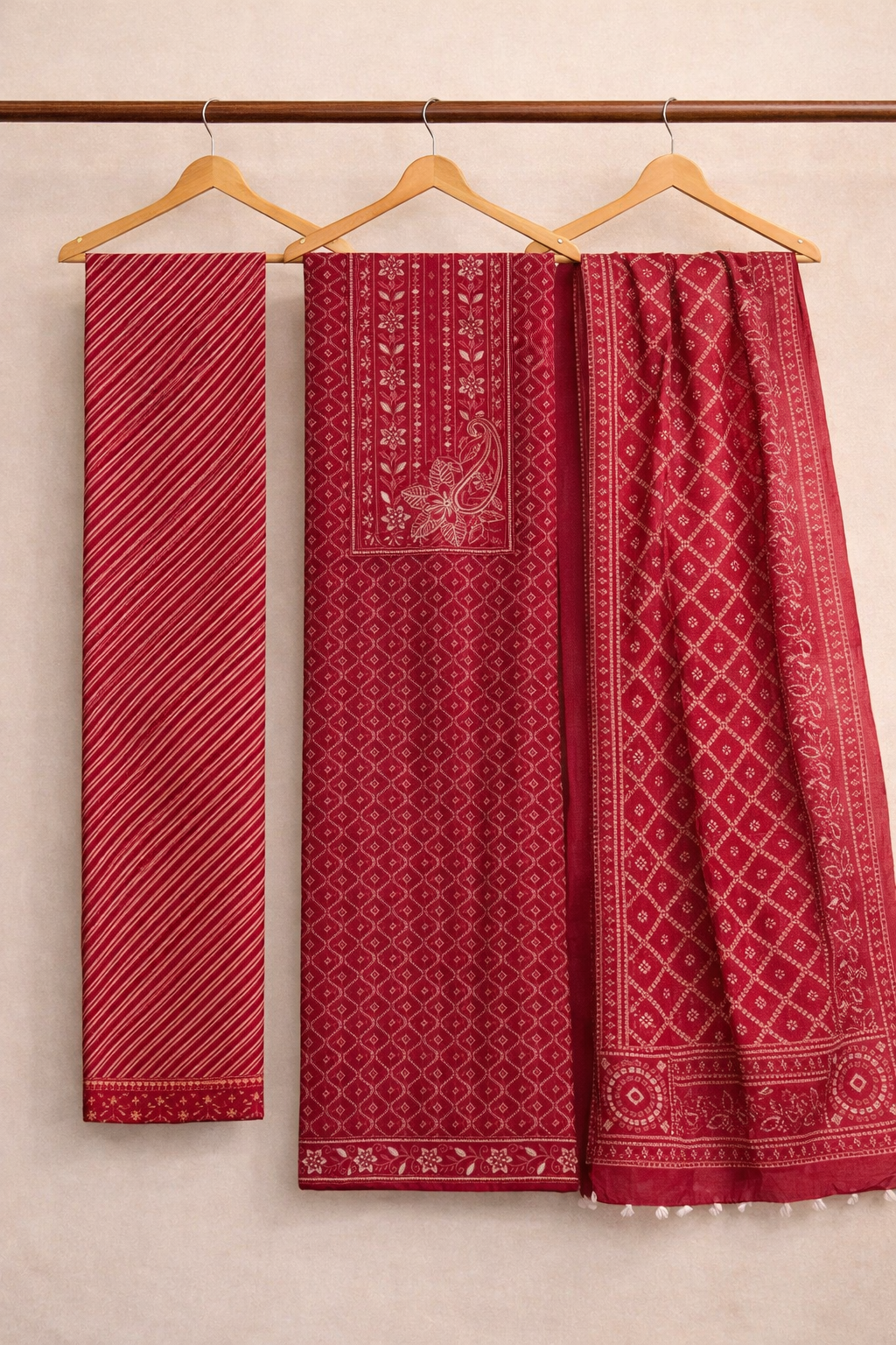 Neel Akaar Unstitched Suit Set