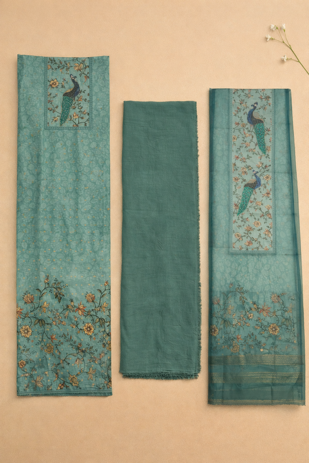 Banarasi Modal – Kashmiri Jaal Unstitched Suit Set