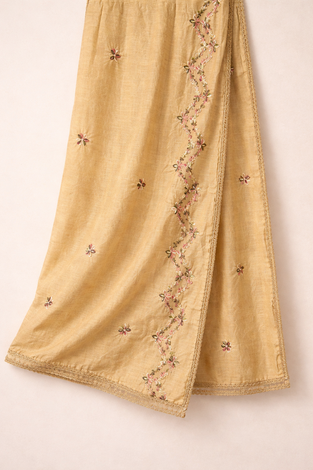 Banarasi Resham Embroidery Unstitched Suit Set