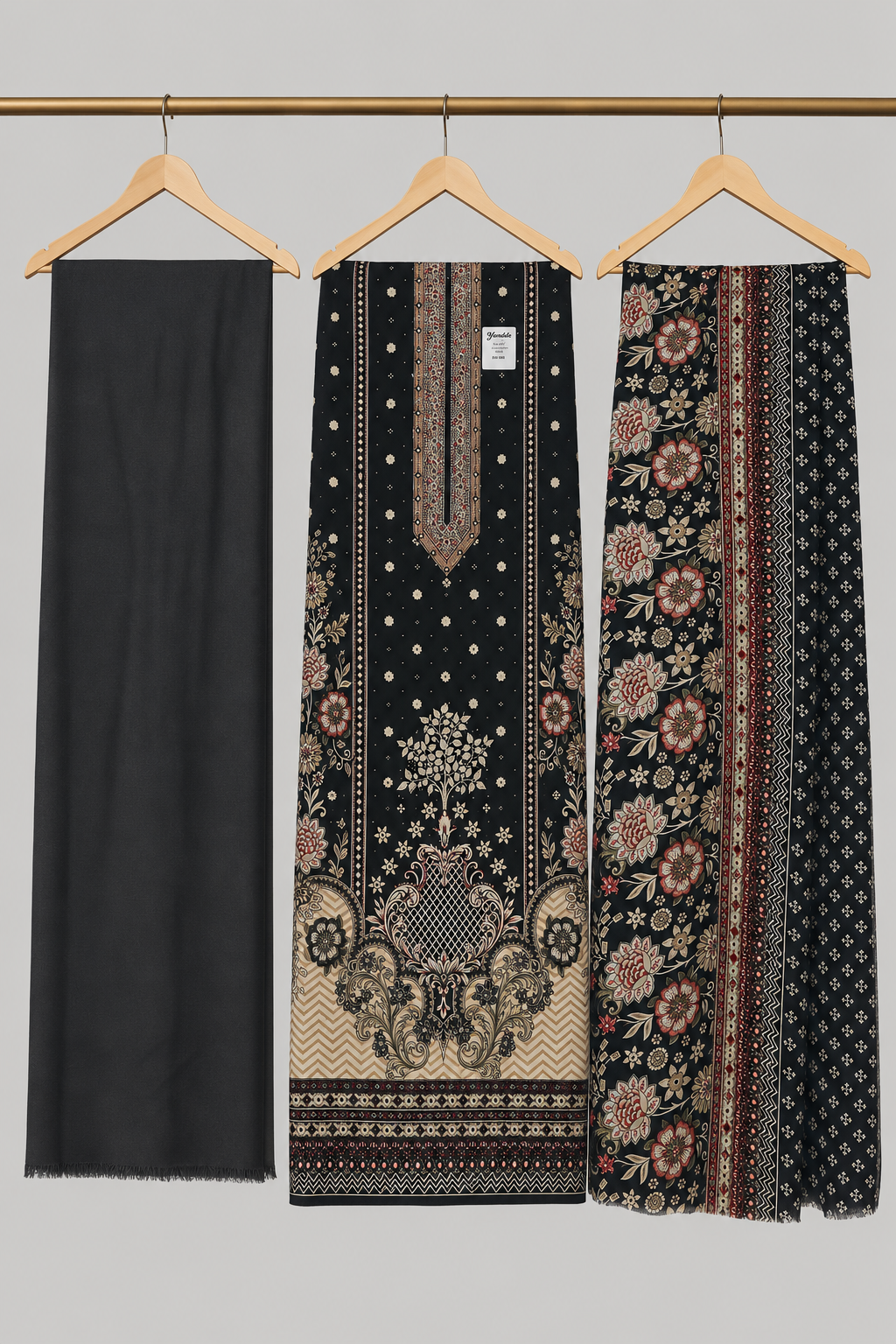 N.G. Runes Rayon Stone Work Dress Material