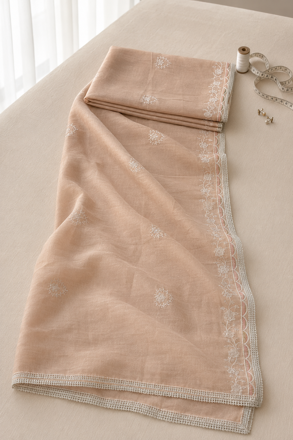 Malika – Cotton Embroidery Suit Set