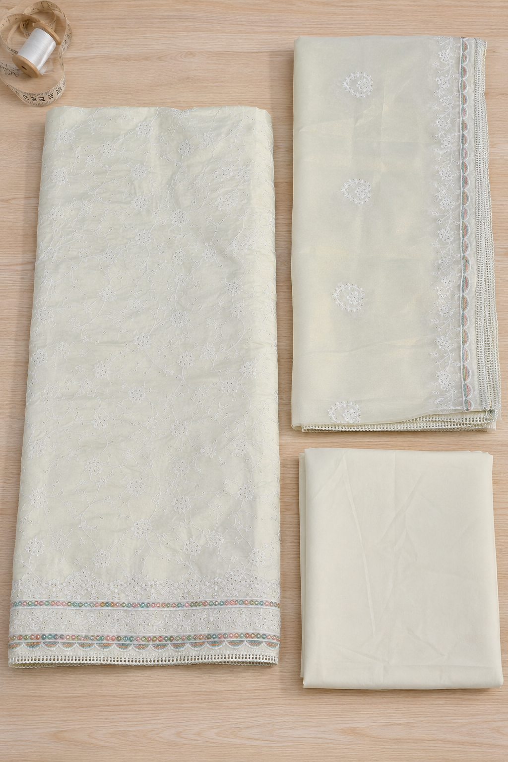 Malika – Cotton Embroidery Suit Set