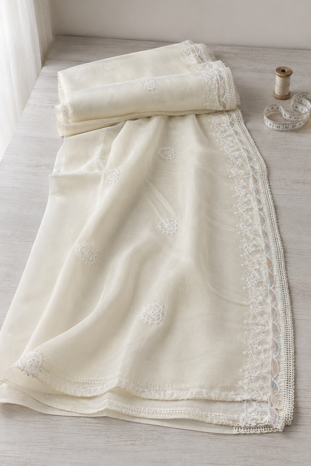 Malika – Cotton Embroidery Suit Set