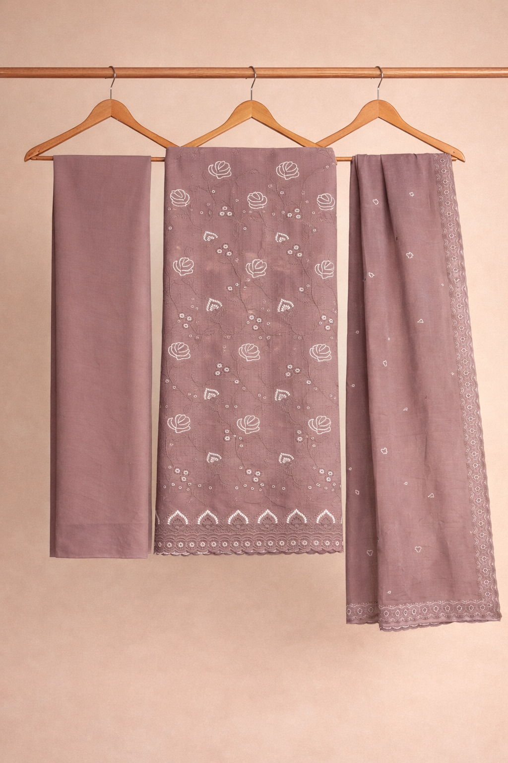 Noor Embroidered Cotton Unstitched Suit Set