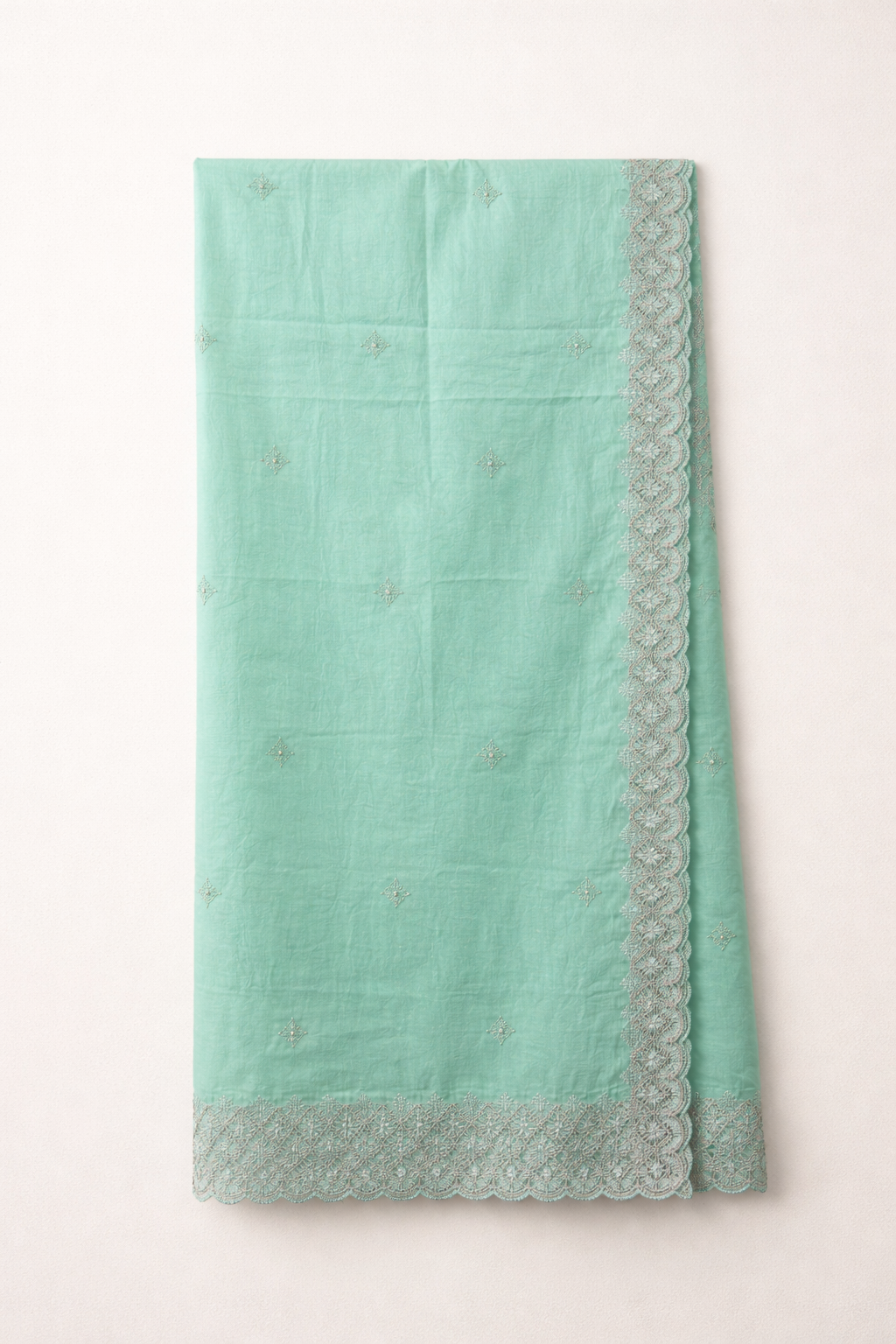 Cambric Cotton Mal Unstitched Suit Set