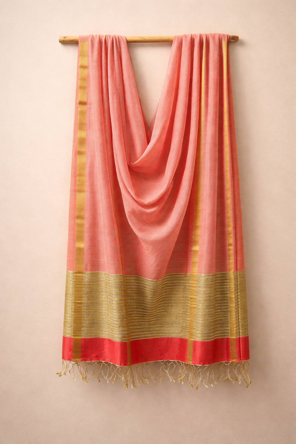 Maheshwari Gilded Silk Suit