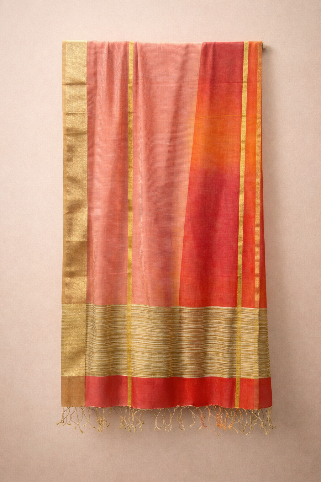 Maheshwari Gilded Silk Suit