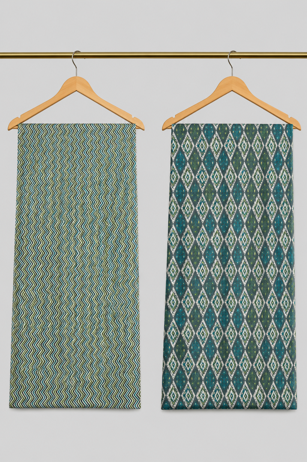 Printed Cotton Two-Piece Kurta Material