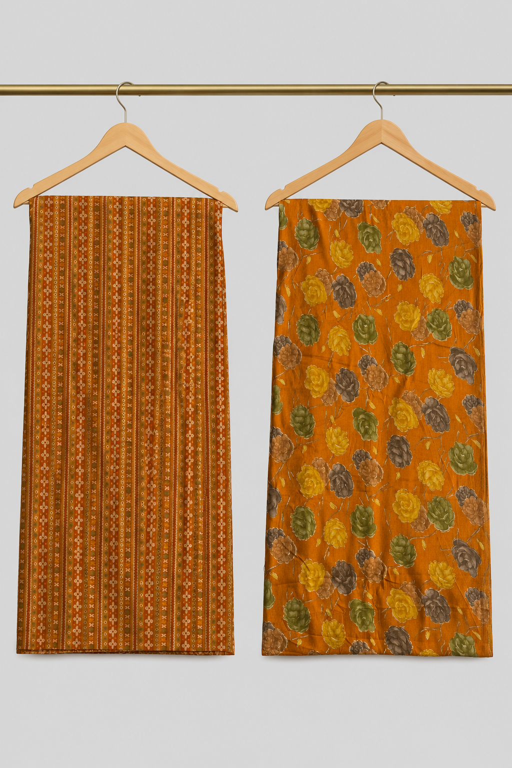Printed Cotton Two-Piece Kurta Material