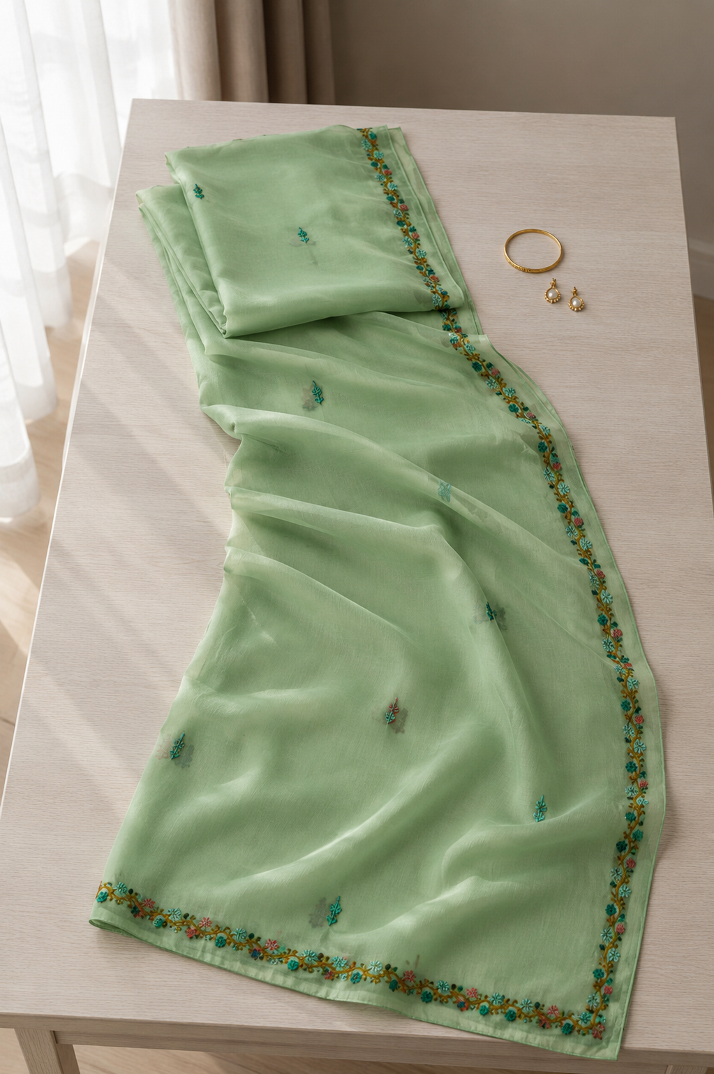 Kashmiri Muslin Handwork