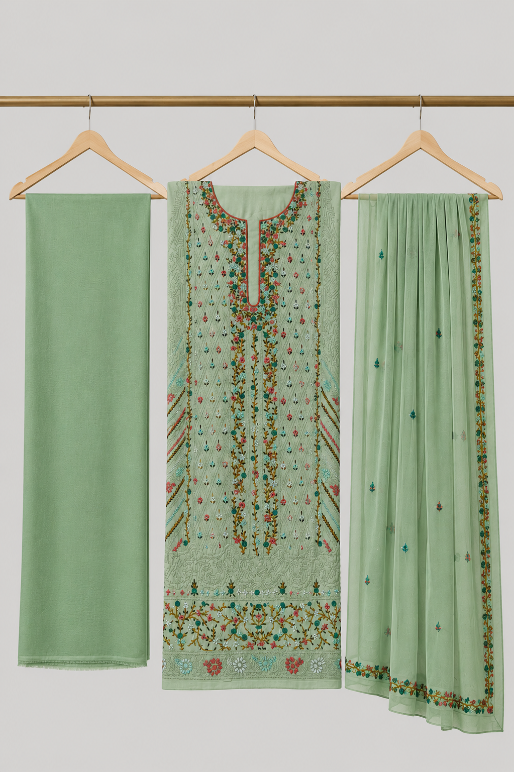 Kashmiri Muslin Handwork