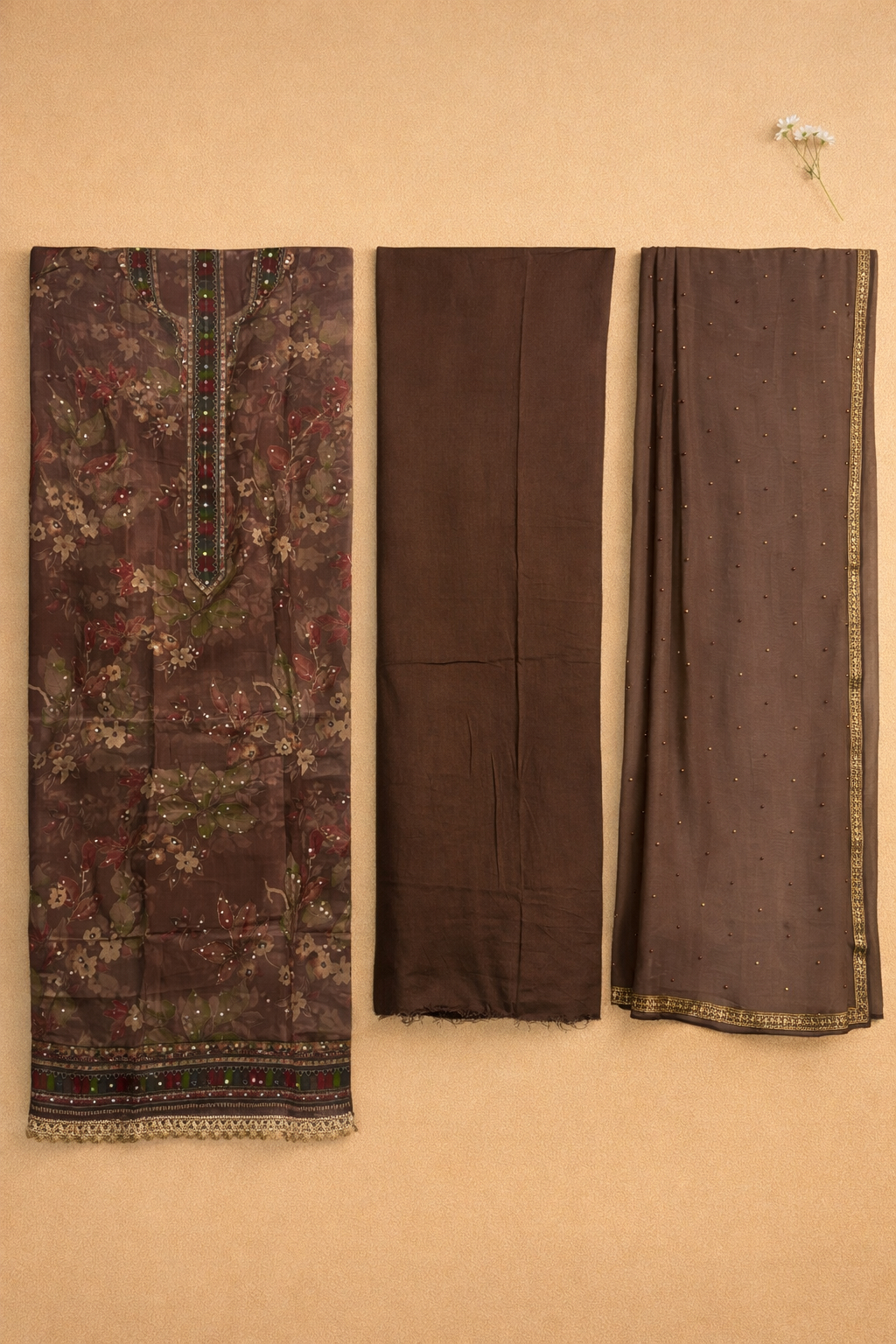 Neelambara Khatli Crepe Suit Set