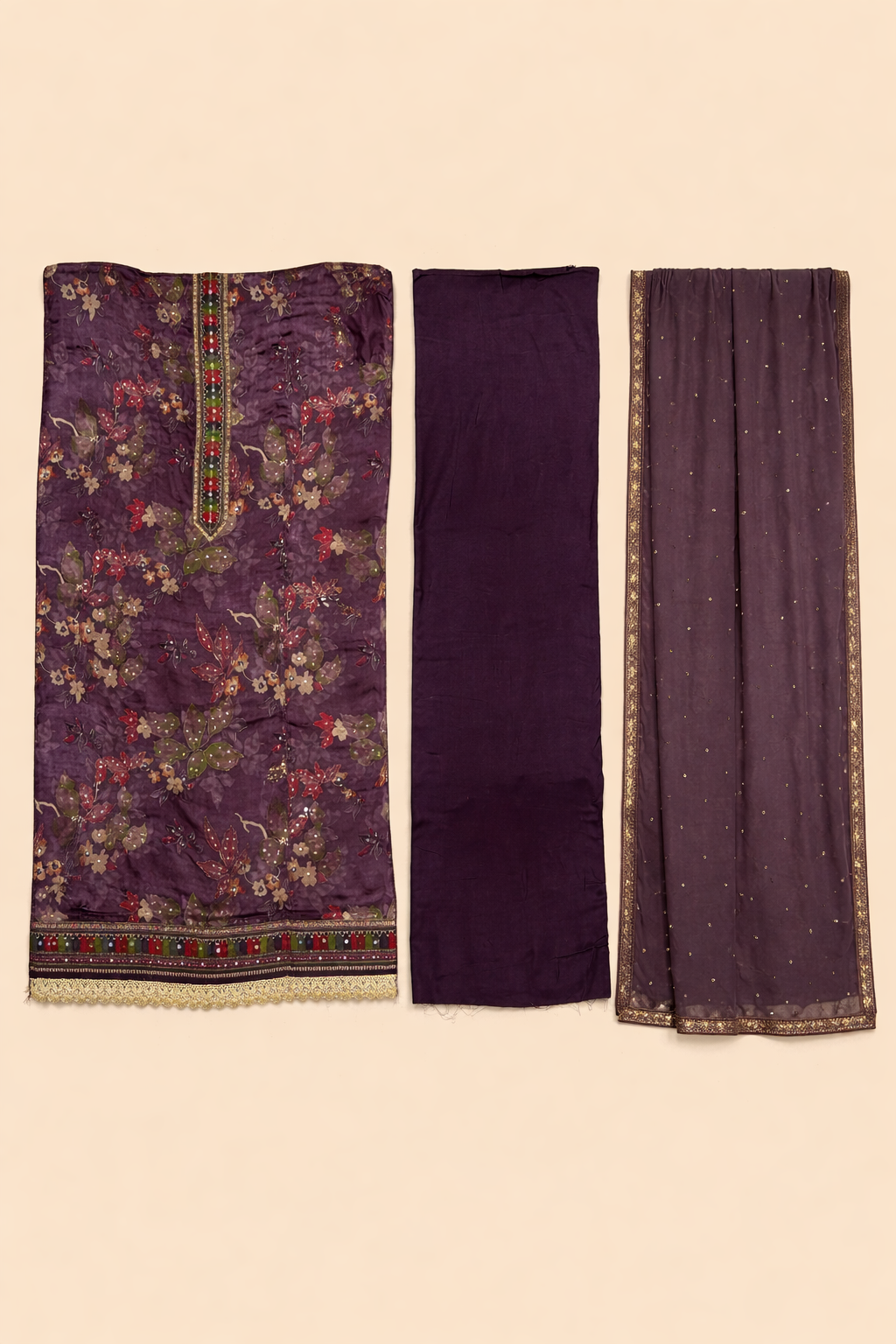 Neelambara Khatli Crepe Suit Set