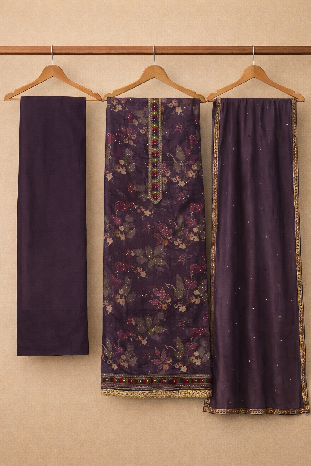 Neelambara Khatli Crepe Suit Set