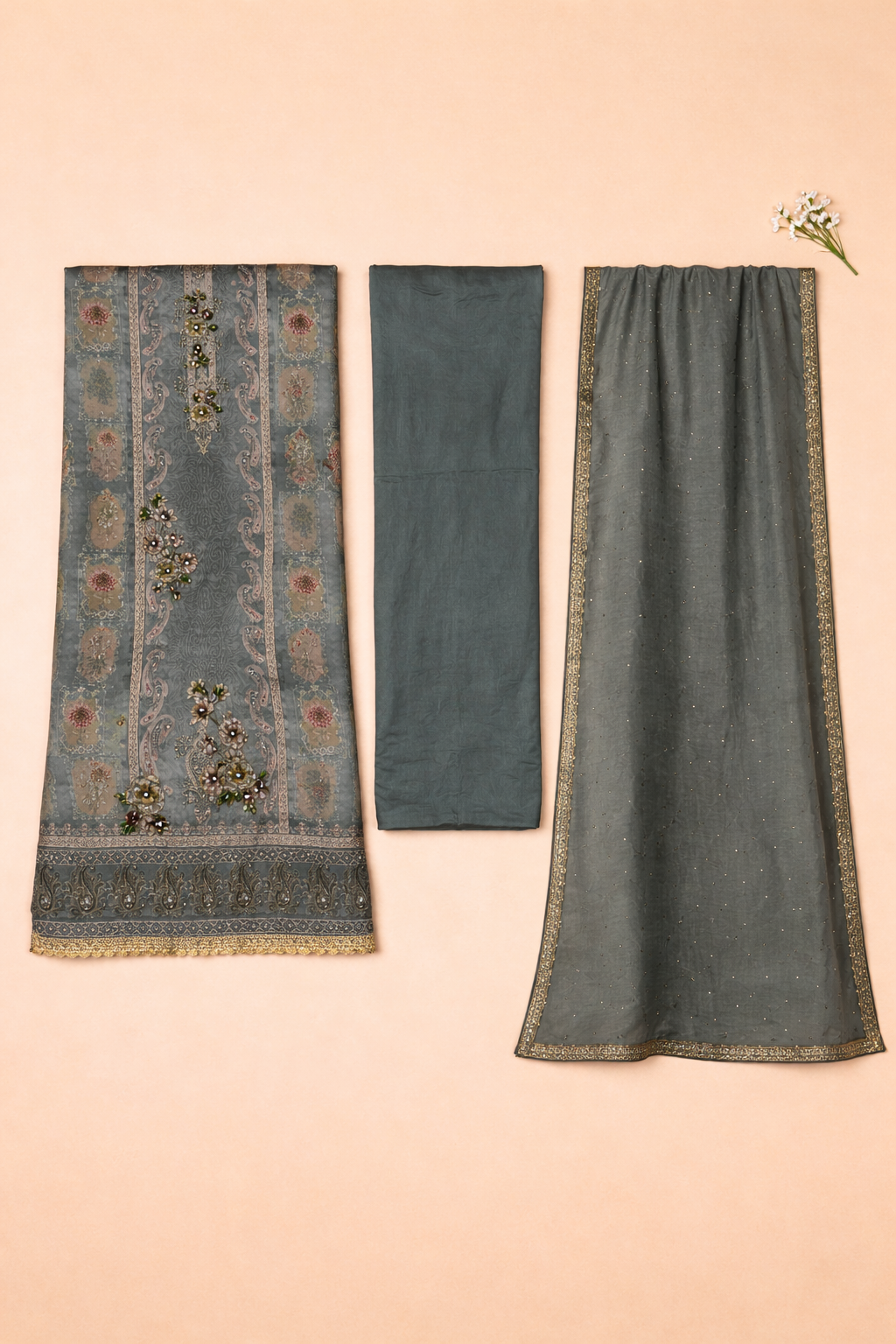 Mrinalini Khatli Crepe Suit Set