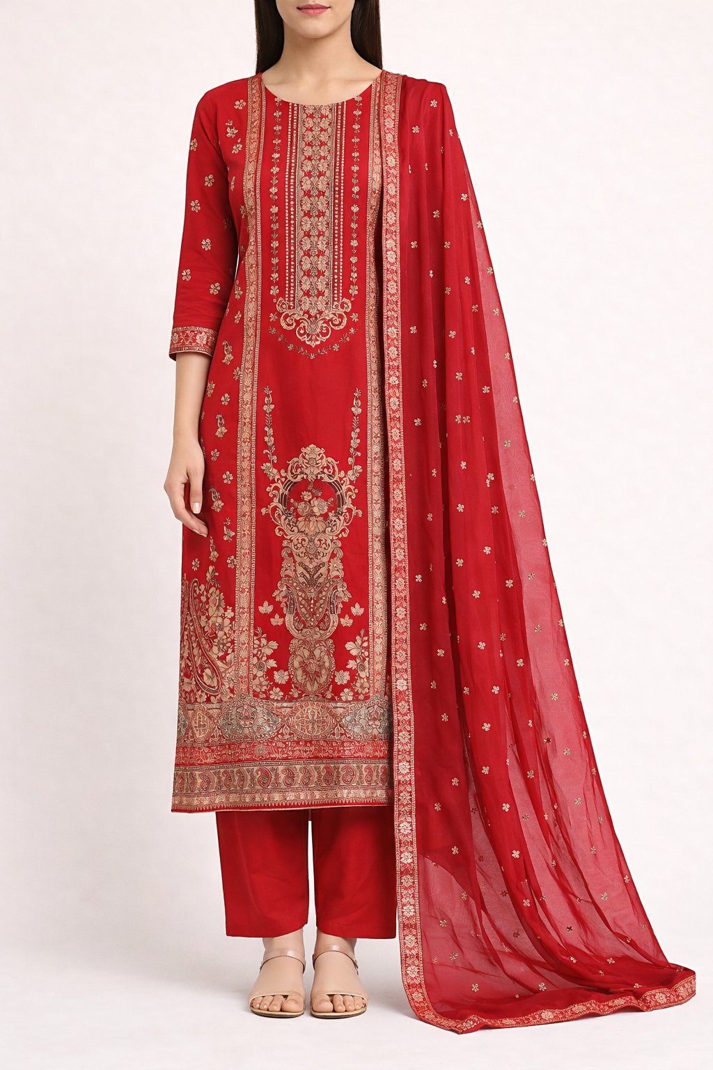 Natural Crepe Artistry Suit