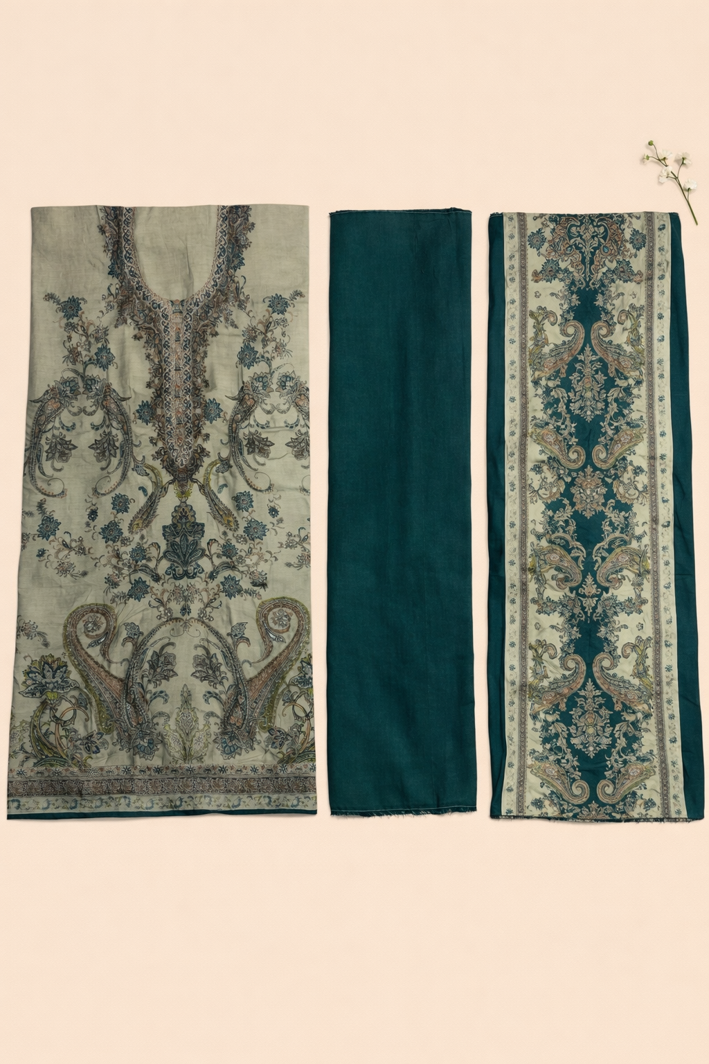 Chandrika Chanderi Foil Unstitched Suit Set