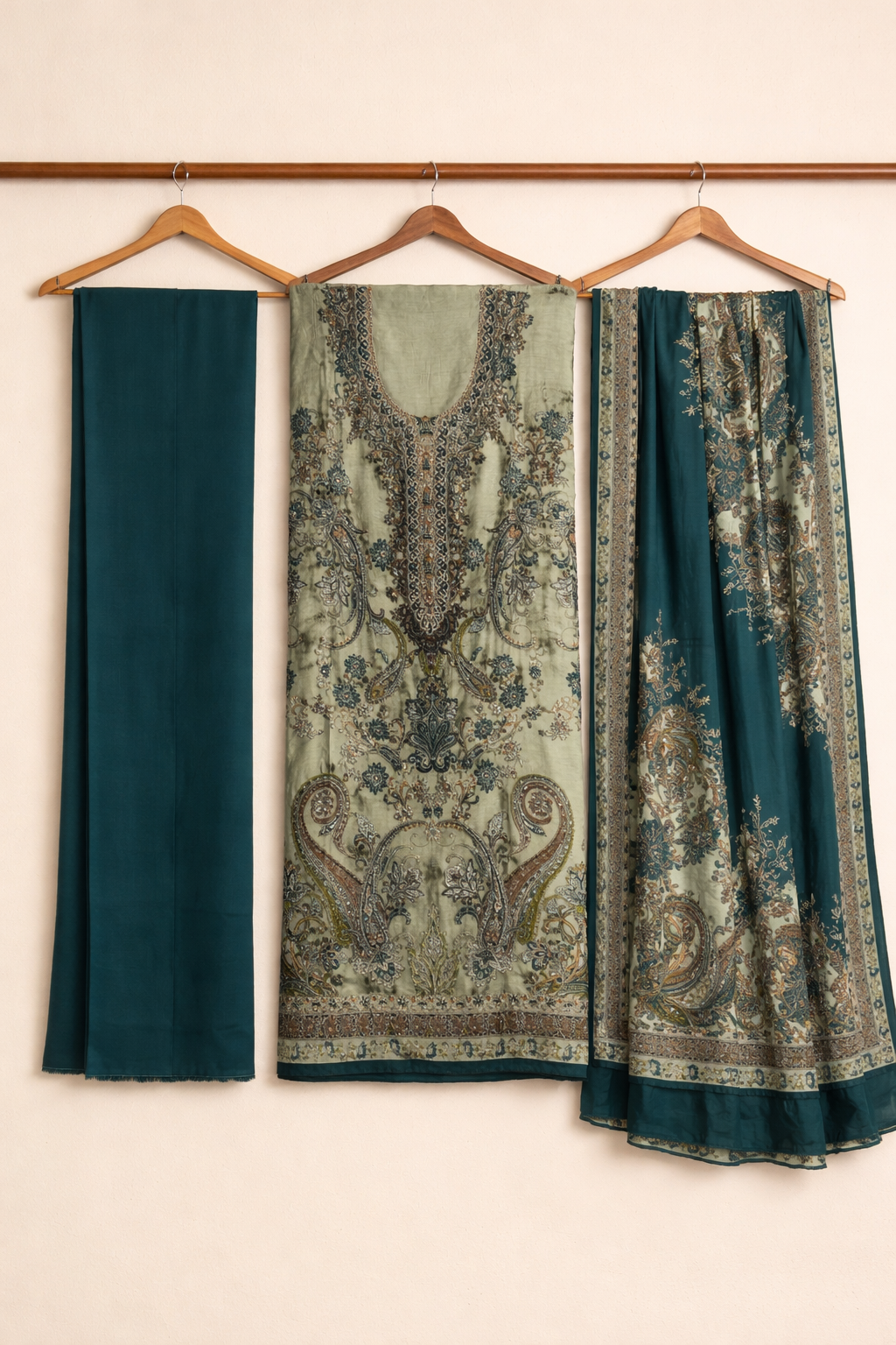 Chandrika Chanderi Foil Unstitched Suit Set
