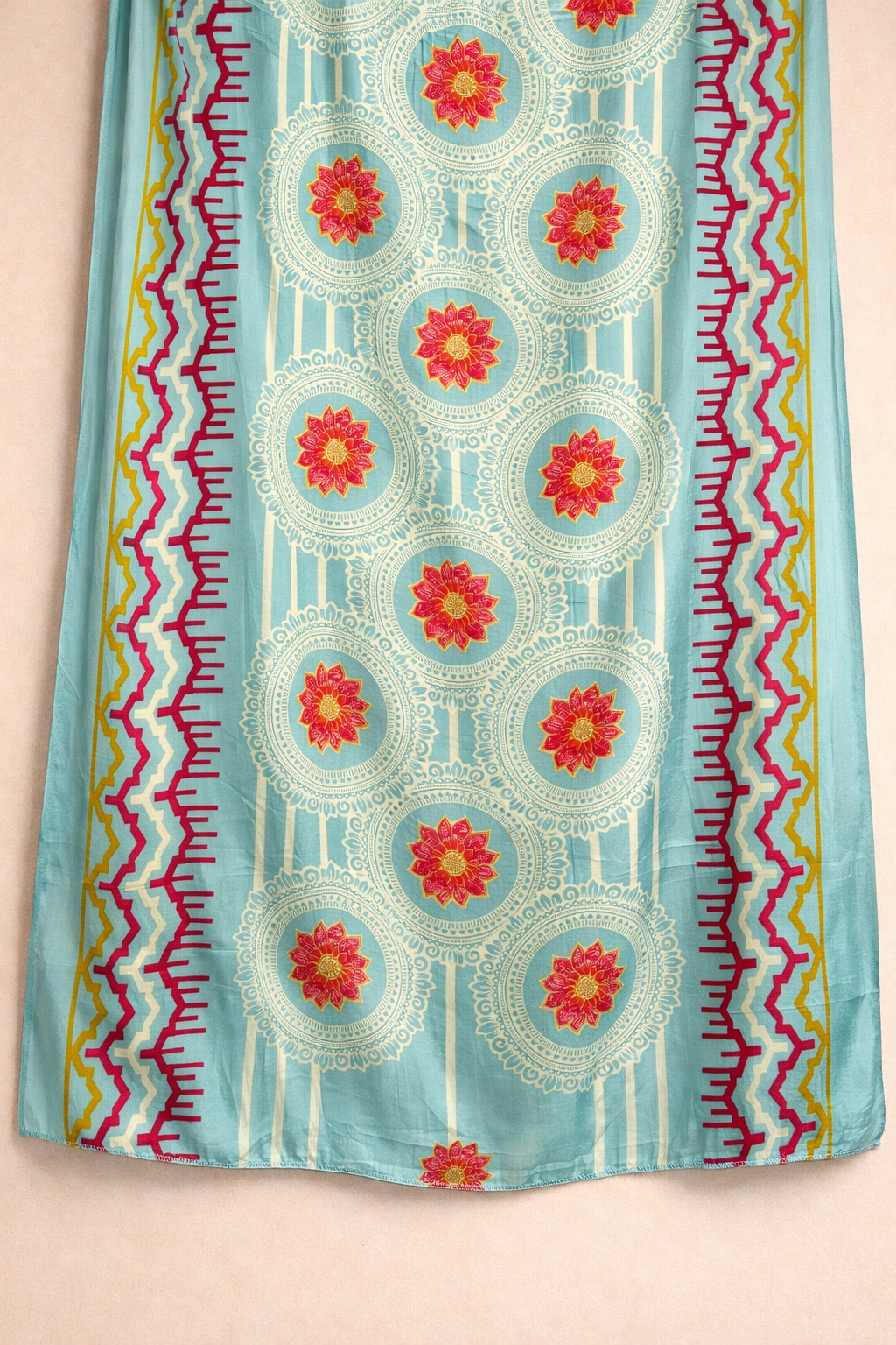 Zehra Muslin Foil Kaarigari Unstitched Suit Set