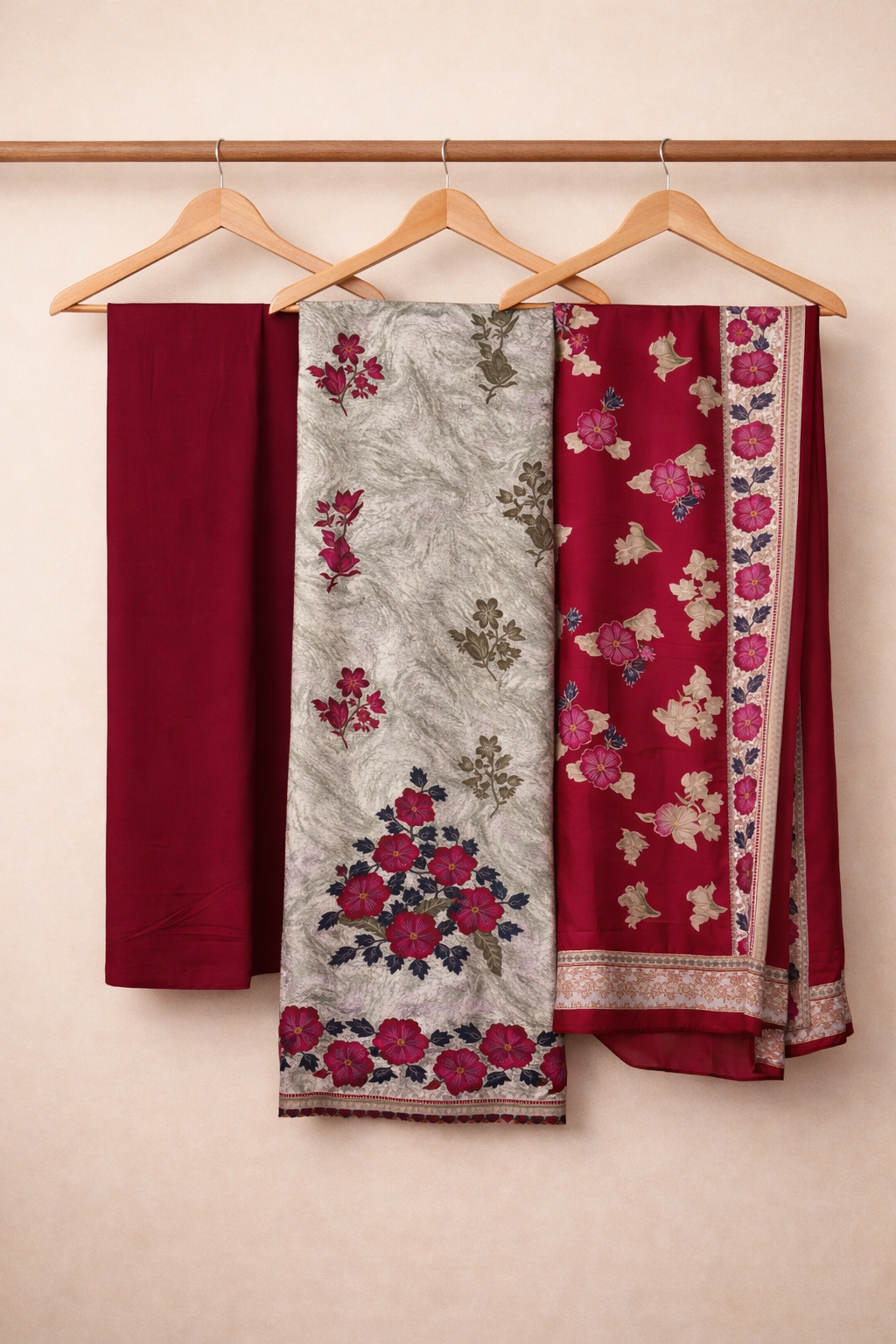 Roman Ethnic Heritage Unstitched Suit Set