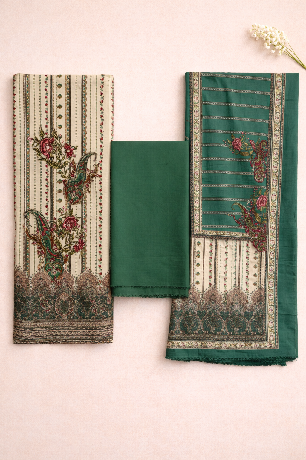 Modal Ari Elegance Unstitched Suit Set