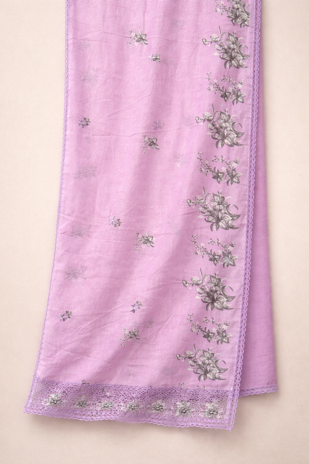 Pushpa Resham Diamond Unstitched Suit Set – Cambric Cotton