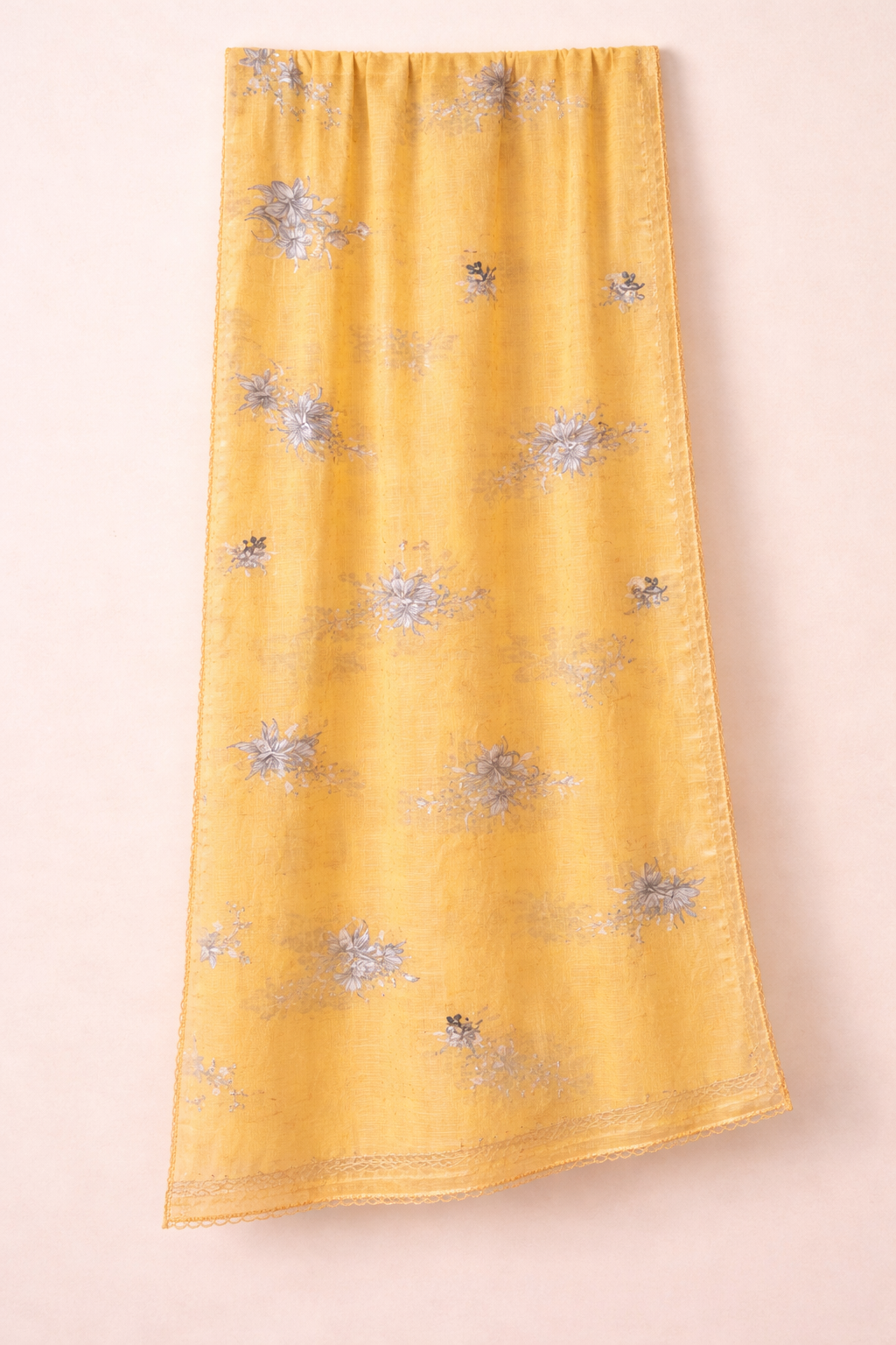 Pushpa Resham Diamond Unstitched Suit Set – Cambric Cotton