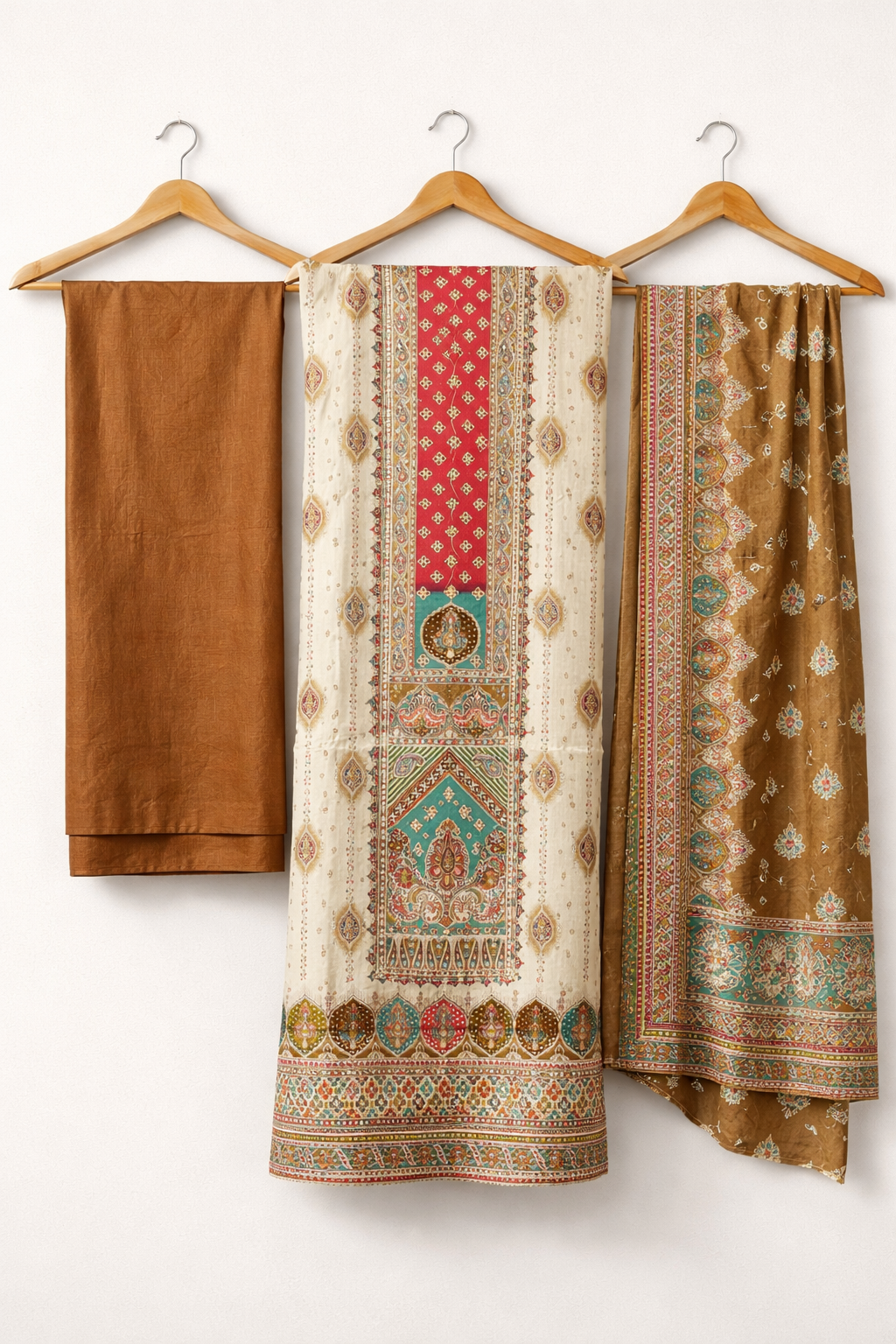 Zam Shimmering Heritage Unstitched Suit Set