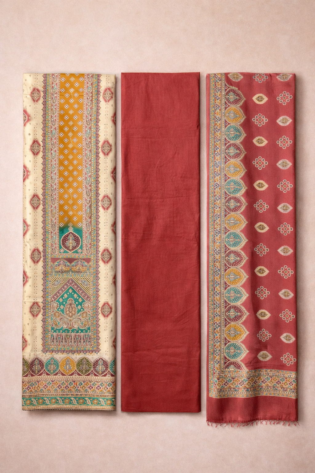 Zam Shimmering Heritage Unstitched Suit Set