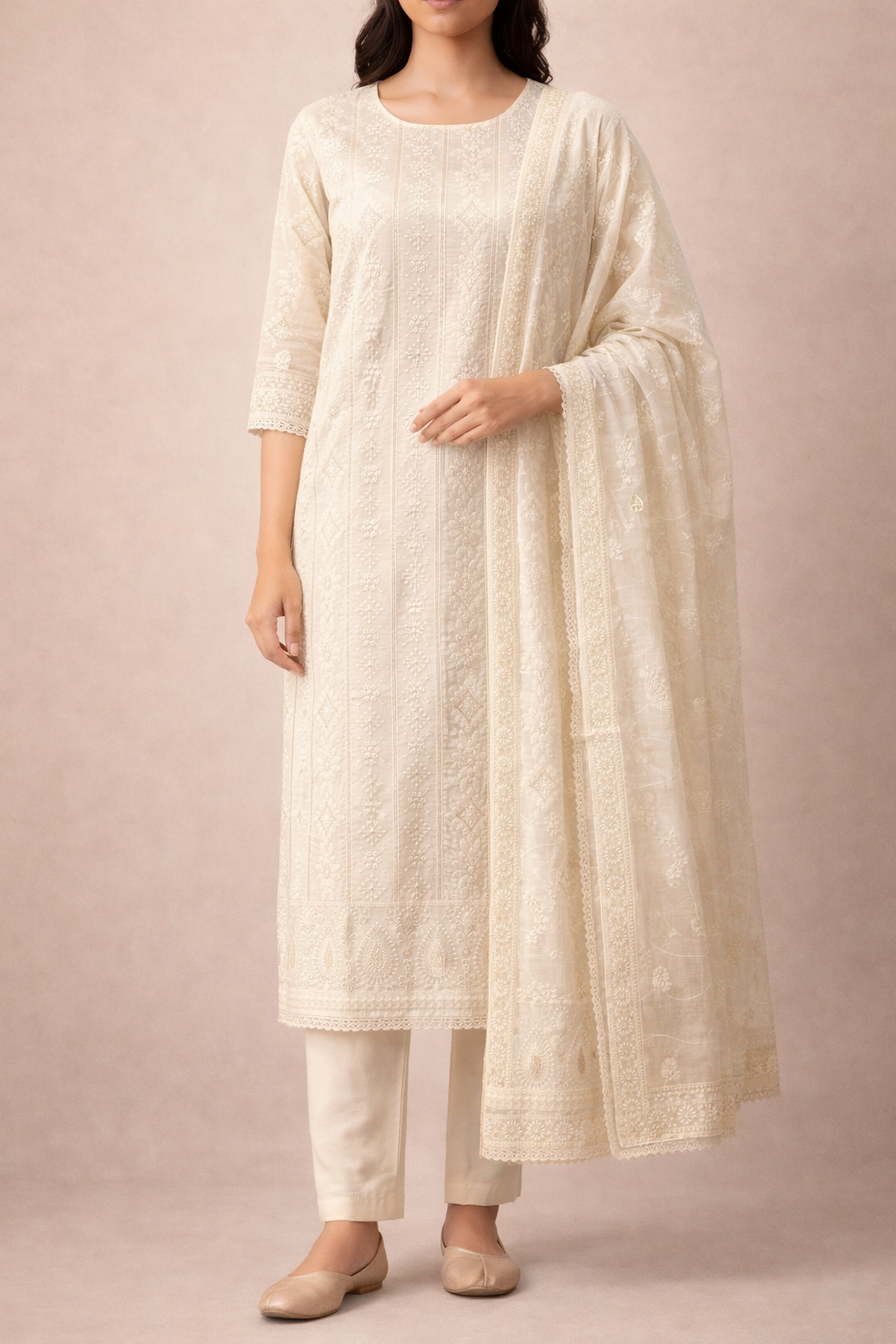 Chanderi Modal Majesty Unstitched Suit Set