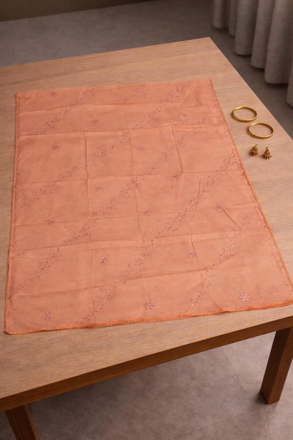 Panel Embroidery Unstitched Suit Set