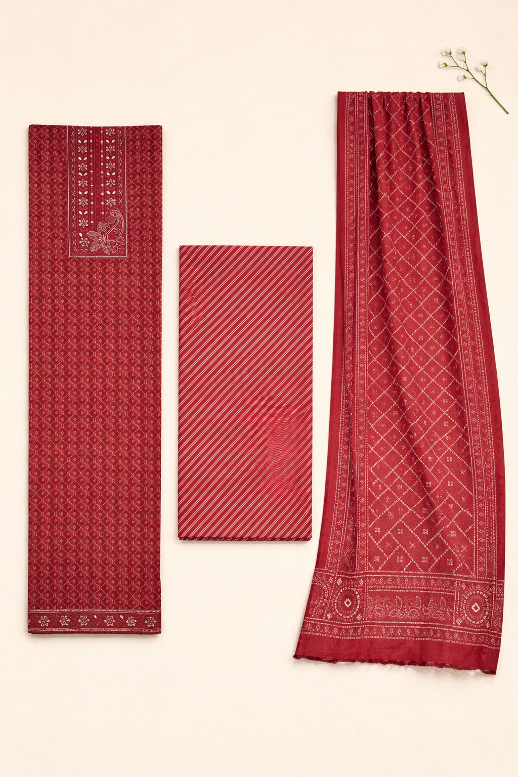 Neel Akaar Unstitched Suit Set