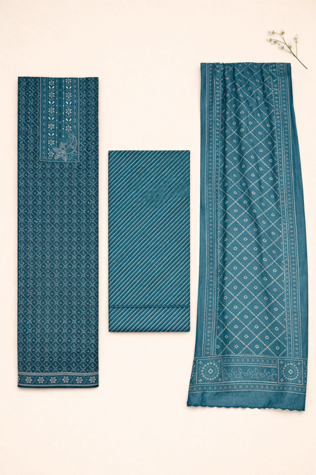 Neel Akaar Unstitched Suit Set