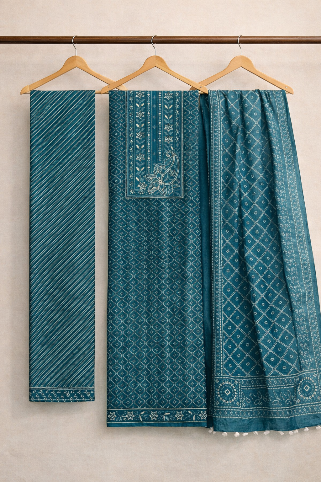 Neel Akaar Unstitched Suit Set