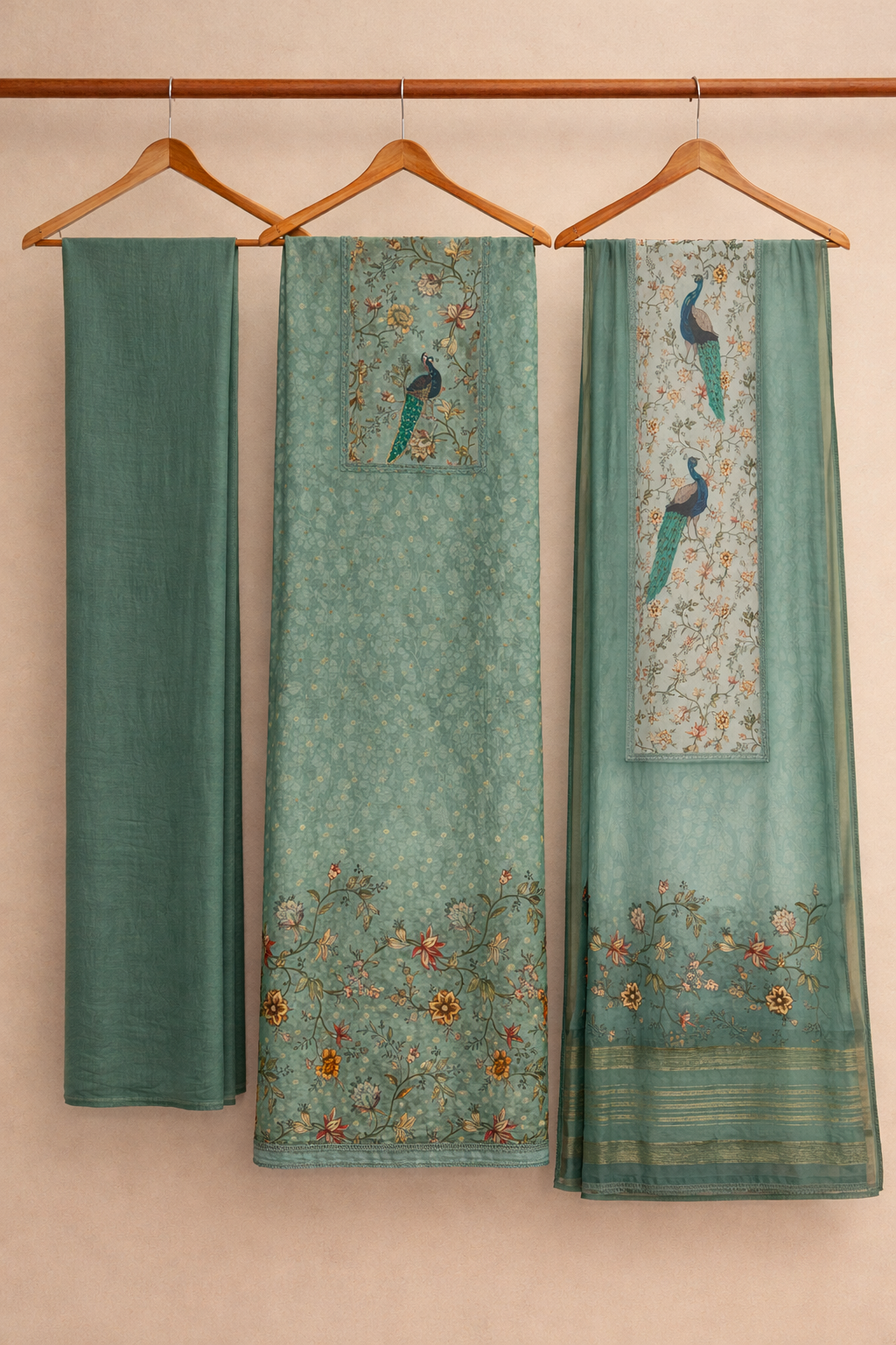 Banarasi Modal – Kashmiri Jaal Unstitched Suit Set
