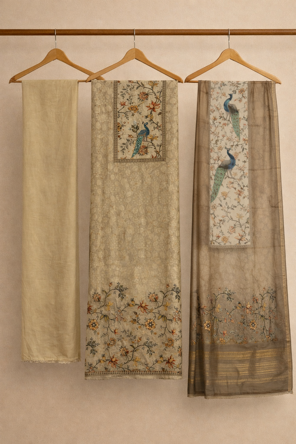 Banarasi Modal – Kashmiri Jaal Unstitched Suit Set