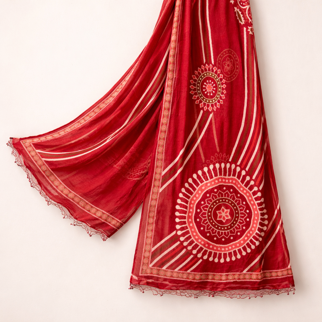 Mandala Rayon Heritage Unstitched Suit Set