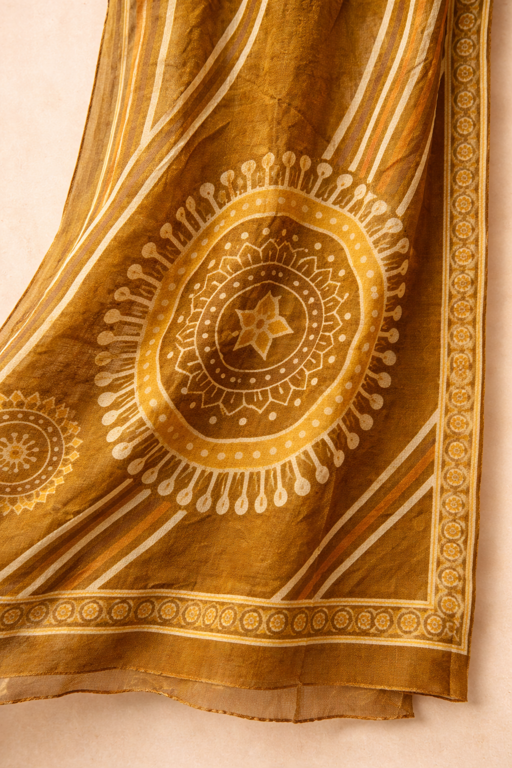 Mandala Rayon Heritage Unstitched Suit Set