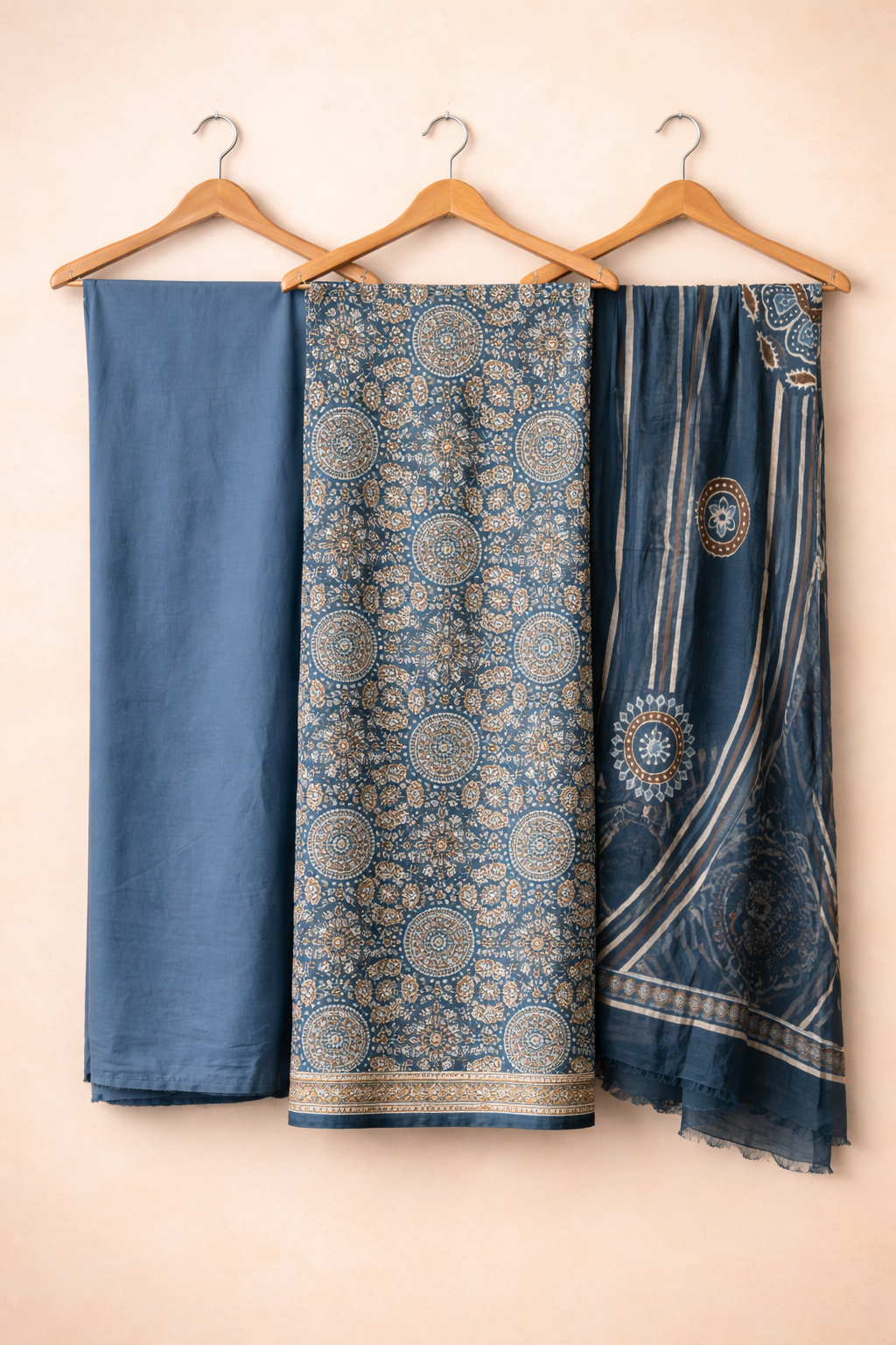 Mandala Rayon Heritage Unstitched Suit Set
